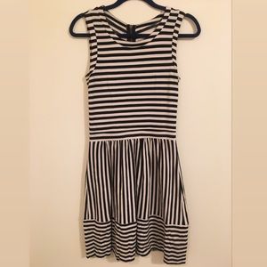 Madewell Black & White Stripe Dress